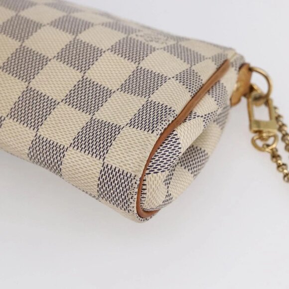 LOUIS VUITTON Damier Azur Eva Shoulder Bag 2way N55214 LV Auth 149303 - Picture 5 of 16